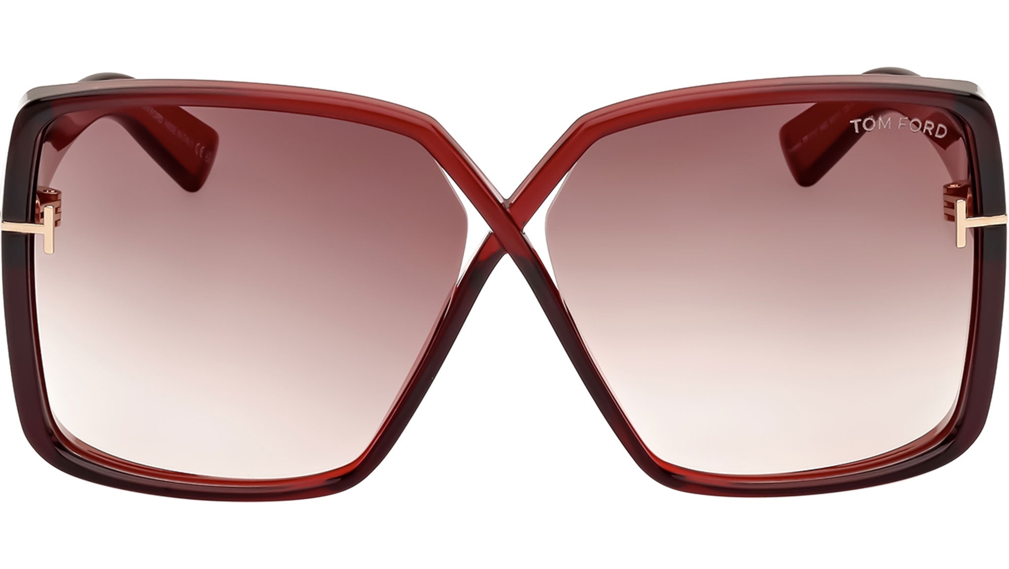 Tom Ford YVONNE (FT1117-66G) 63 | Kadın Bordo Güneş Gözlüğü